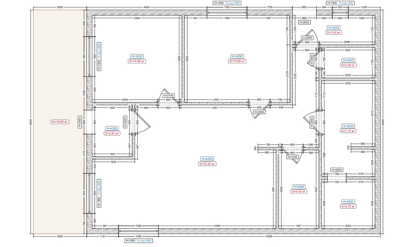 Проект "Барн 100 с верандой и сауной" - изображение 2