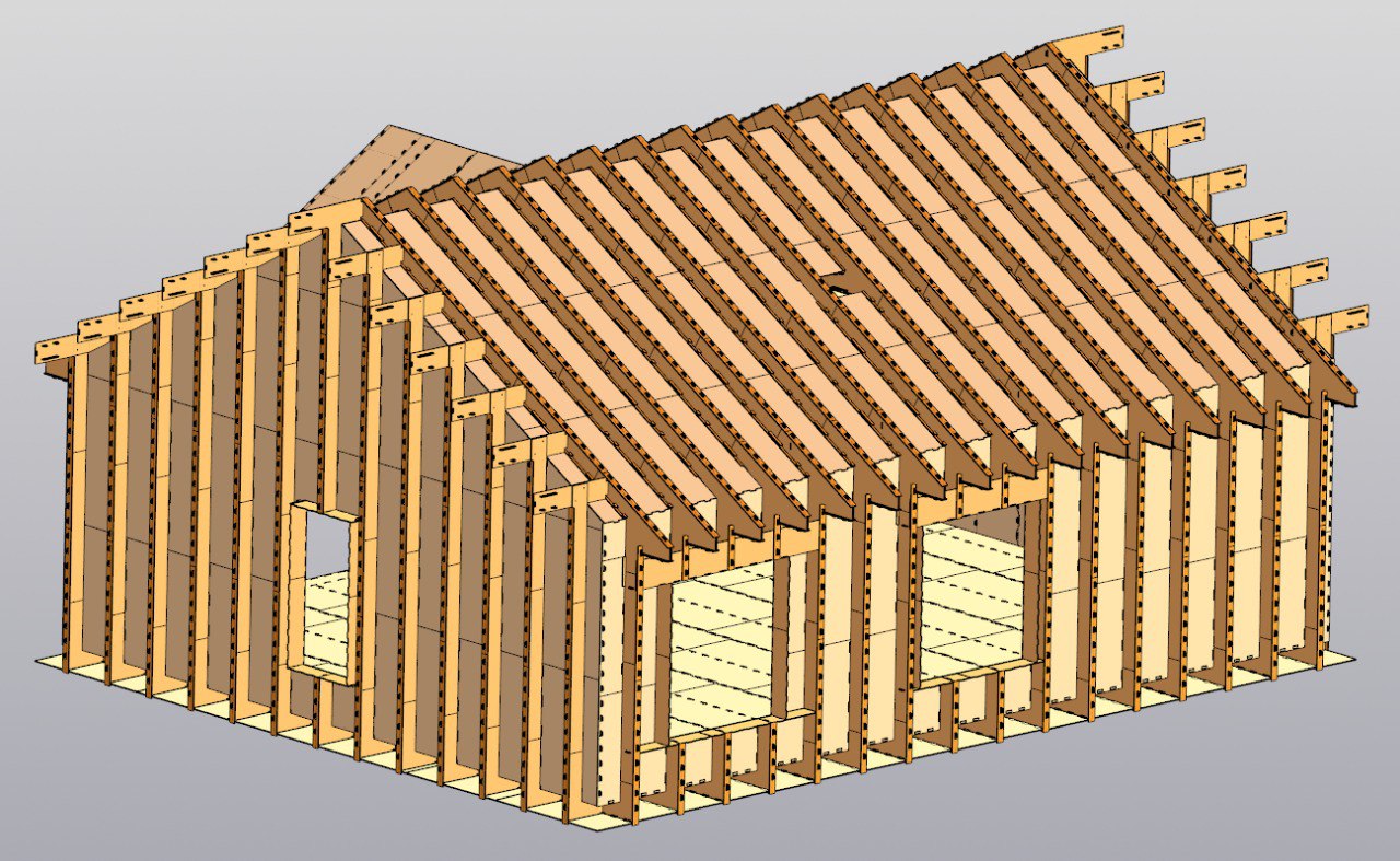 Проект "Дом 80" с эркером без перегородок - изображение 3